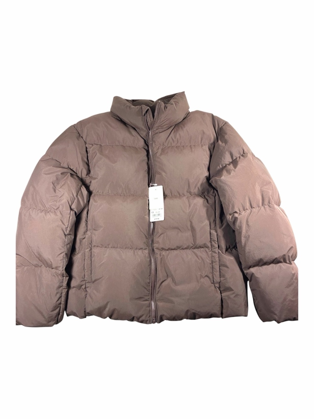 NWT Uniqlo Kids Down Puffer Jacket - Dark Brown, size 13
